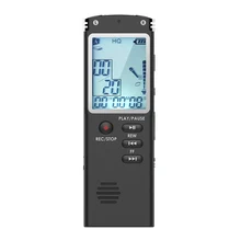 Диктофон 8 Гб USB аудио рекордер с MP3-плеером, маленький и портативный цифровой диктофон с HD записью, двойной микрофон