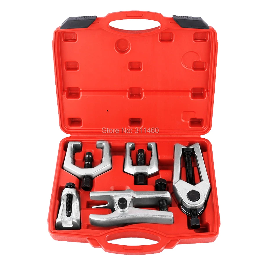 

5Pcs/Set Automotive Car Ball Joint Splitter Puller Remover Tools Convenient Removal Seperator Tool Tie Rod Pitman Arm Extractor