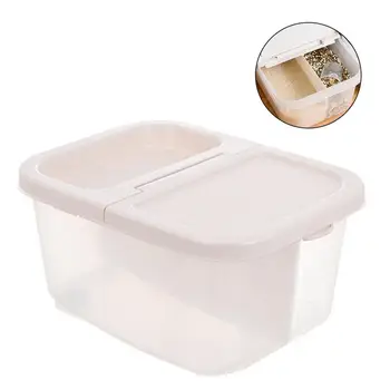 

New Multifunctional Plastic Rice Storage Container Grain Bucket for Home 10KG