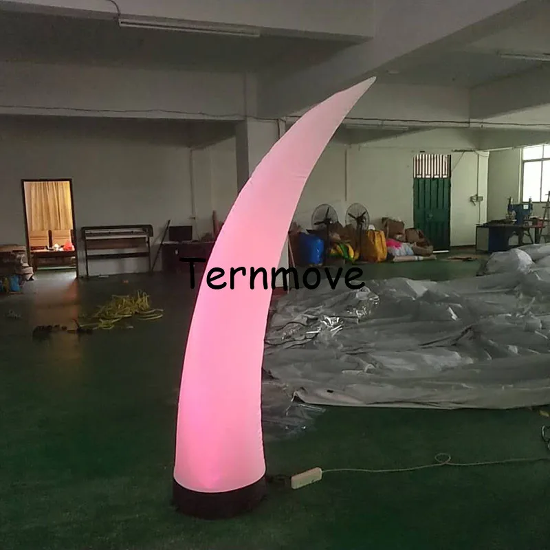 

Inflatable Tusks for Stage Wedding LED elephant tusk Inflatable light for event decoration Inflatable LED cone column ivry