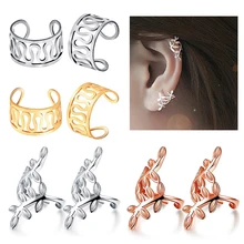 2 шт ушные манжеты, не пирсинг кольцо, клипсы для ушей, поддельные спиральный для хряща, серьги, клипса, унисекс, детские ювелирные изделия для тела, пирсинг, Oreja