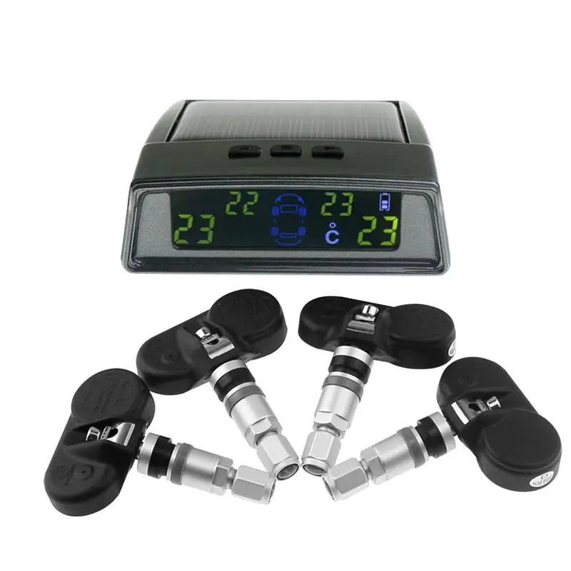 

HUD Head Up Display Car Tyre Pressure Monitor PMS Bluetooth Solar Pannel Tire Pressure Monitoring Security with Internal Sensors