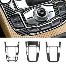 Carbon Fiber Pattern Shift Gear Center Console Panel Frame Cover Trim for Audi A5 A4L Q5 2009-2016 2010-2018