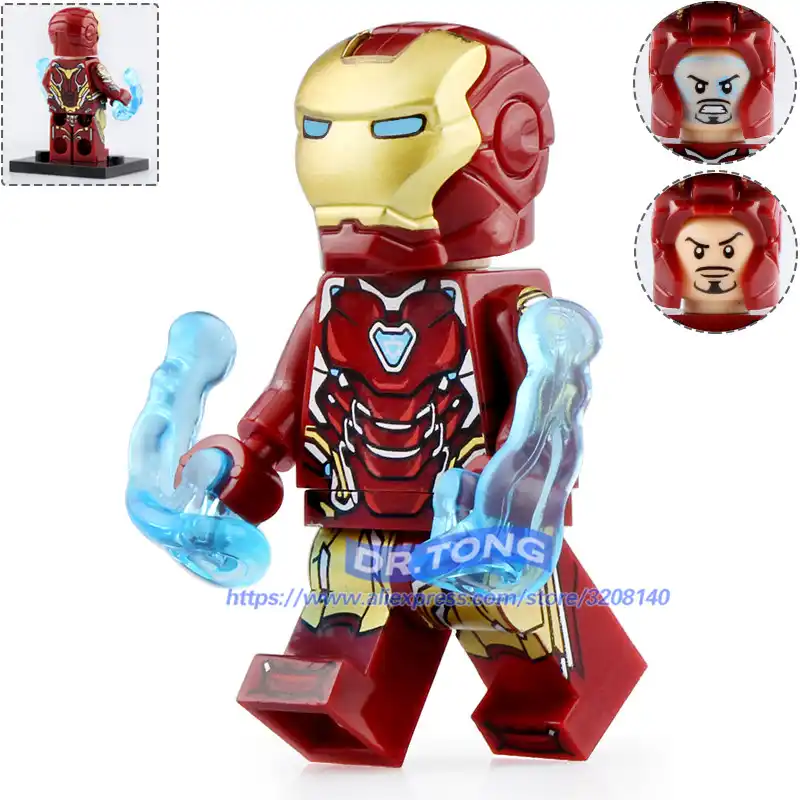 Single X0252 Iron Man Super Hero Ironman War Machine Mark 46 1 5 41 7 85 Tony Action Figure Model Building Blocks Bricks Toys