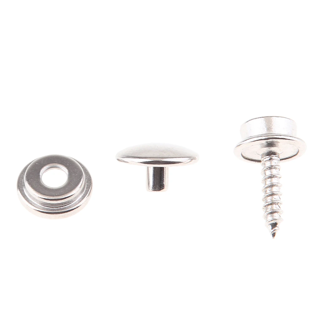 

Boat Canvas Snaps, 1/8 inch Socket, Stainless Steel Snap Button Stud, 5/8 inch Screw