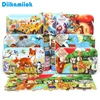 New kids toy 60 pieces wooden puzzle animal cartoon puzzles wood Jigsaw baby child early educational toys 26 style DK-L101 ► Photo 1/6