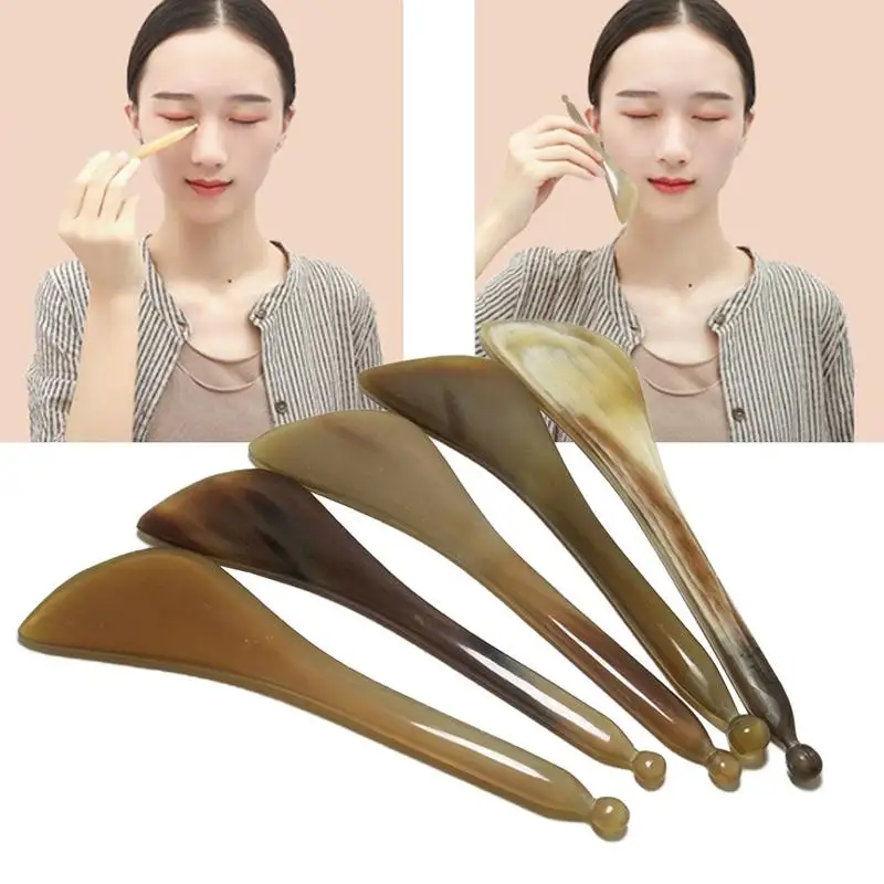 

5Pcs/Set Facial Eye Skin Care Tools Massage Stick Beauty Scraping Plate Massage Acupuncture Care Tool