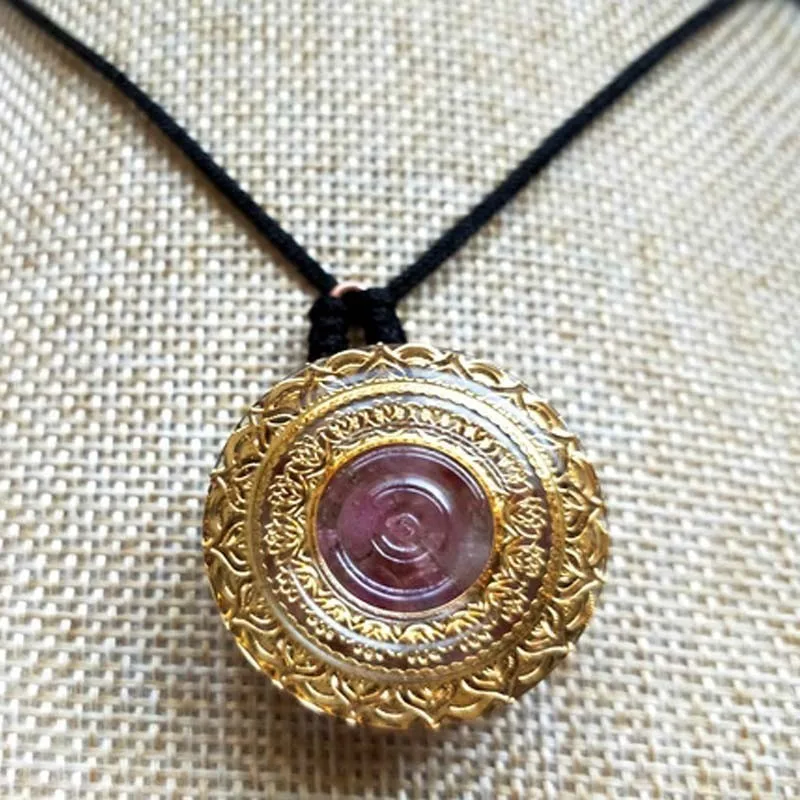 

Aura Crystal Pendant Energy Orgonite Healing For Men And Women Soothe Soul To Practice Yoga Meditation Pendant Chain Necklace