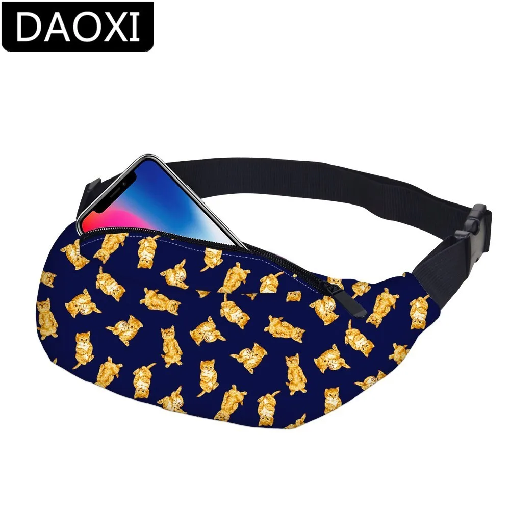 DAOXI القط الخصر حزم للماء حزمة مراوح حزام قابل للضبط الورك محفظة تربط حول الخصر الهاتف الحقيبة هدية للسفر DXYB-32 DAOXI القط الخصر حزم للماء حزمة مراوح حزام قابل للضبط الورك محفظة تربط حول الخصر الهاتف الحقيبة هدية للسفر DXYB-32