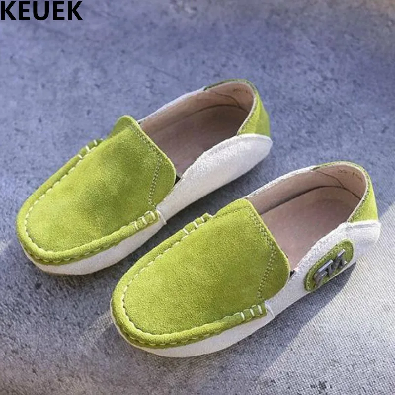 

New Children Shoes Cowhide Breathable Baby Toddler Genuine Leather Shoes Boys Student Casual Loafers Flats Kids Shoes 03