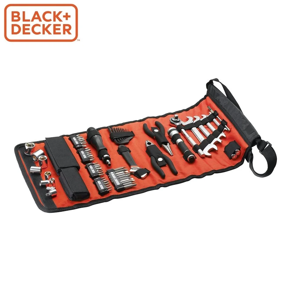 Набор (отвертка трещетка биты 6 гранные ключи фонарь и др) Black&Decker A7144 XJ|Наборы