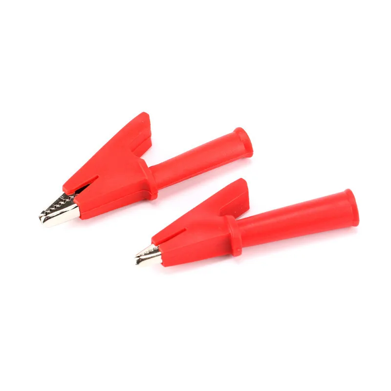 Alligator clips test probes multimeter pen 2PCS battery test clip 55MM HV alligator clip for banana plug 4mm multimeter pen cable probes crocodile battery car auto