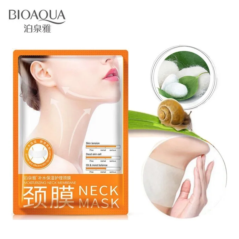 

BIOAQUA Anti Aging Neck Snail Mask Anti Wrinkle Whitening Nourishing Best whey protein Cream Peeling Neck Lift Firming Skin Care