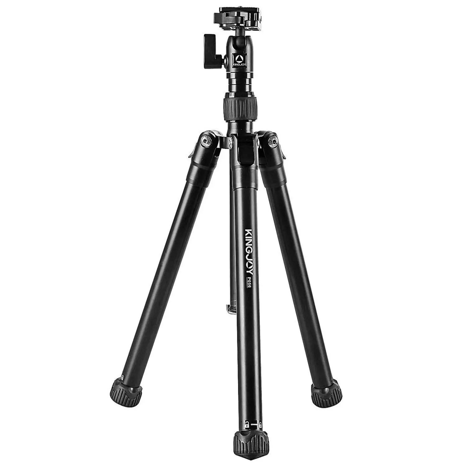 

KINGJOY Travel Tripod Selfie Stick Stand, Portable Lightweight 5-Section Adjustable Aluminum Camera Video Tripod with Swivel B