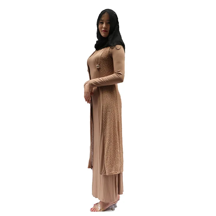 

2018 New Cloak Muslim Maxi Dress Arabic Clothing Islamic Dress Turkish Fashion Women Wear Casual Soild Color Abaya Arab Robes