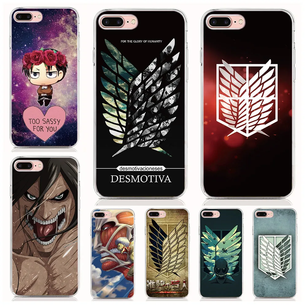

For Sony Xperia X XZ2 XZ3 XA1 Ultra XA2 Plus XA3 Ultra XZ4 Compact Case Anime Attack on Titan Cover Coque Shell Phone Cases