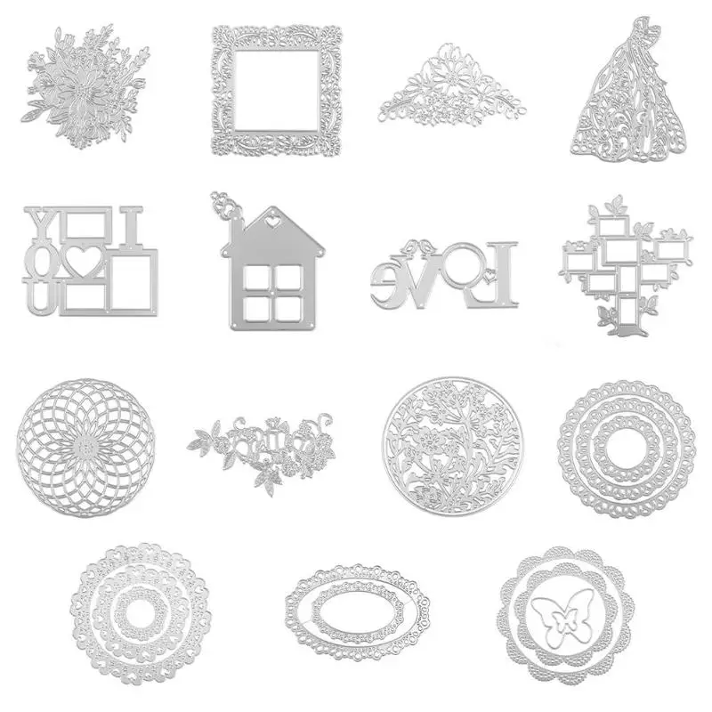 

Metal Cutting Dies Stencils for DIY Scrapbooking Photo Album Valentines Day Paper Card Making Embossing Dies Craft