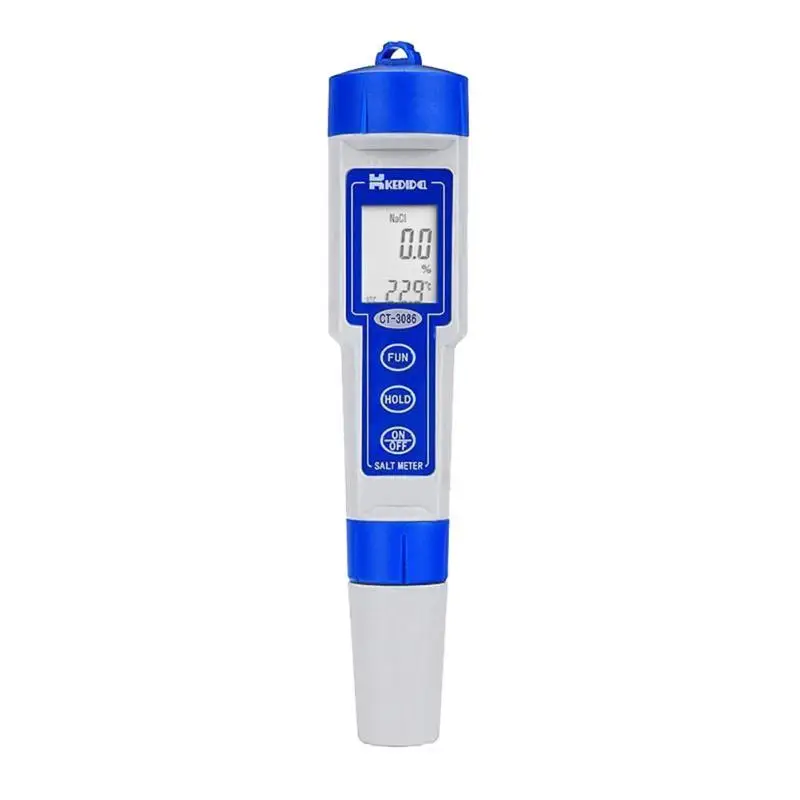 

Waterproof Portable Salinometer Moisture PH Meters LCD Digital Salinity Tester Water Temperature Measure Tools