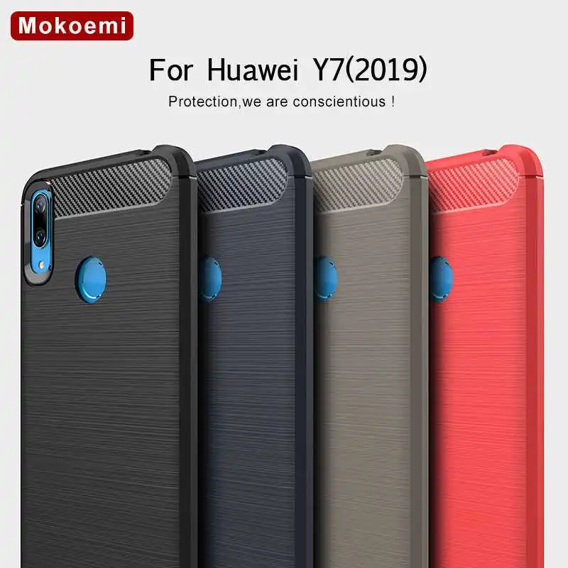 Mokoemi модный противоударный мягкий силиконовый чехол 6 26 дюйма для Huawei Y7 2019