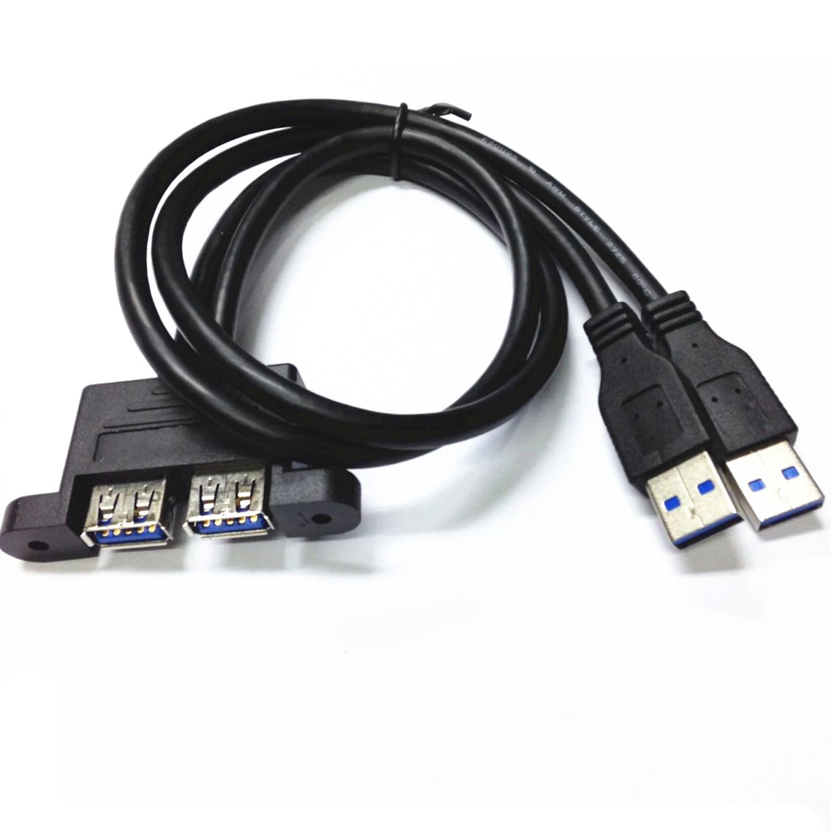 Usb3.0 мужчин и женщин расширение двойной USB Кабель адаптер внешнего преобразования