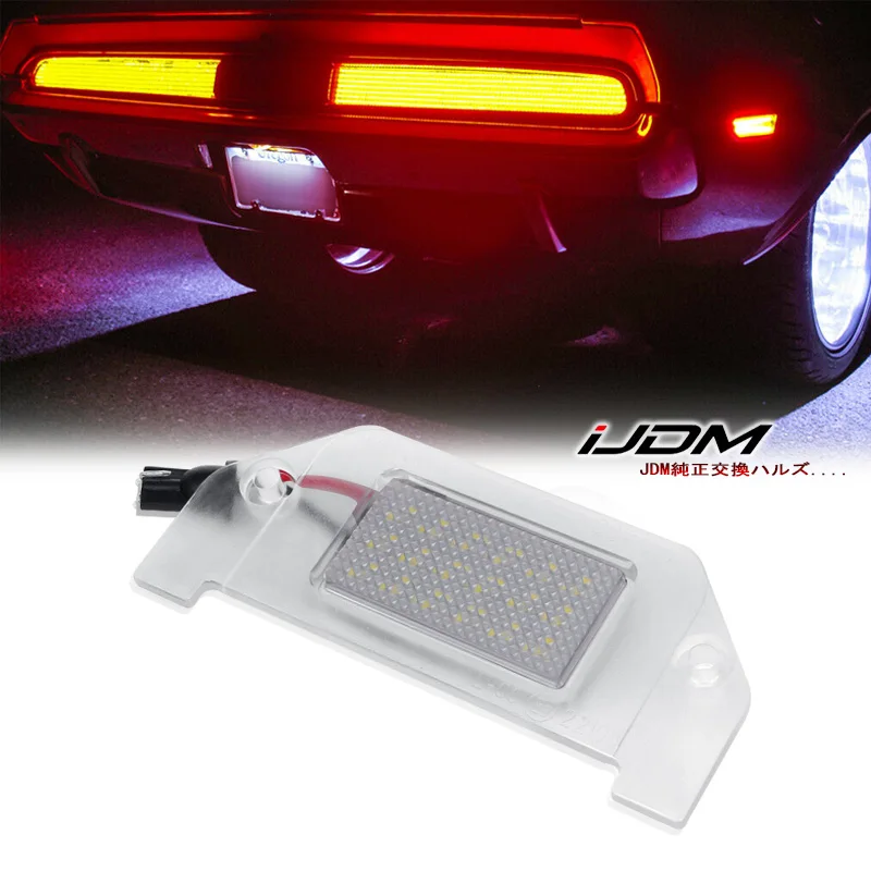 

iJDM OEM-Replace 18-SMD LED12V 6000k White For Dodge Charger Challenger Chrysler 300 Dart etc License Plate Light