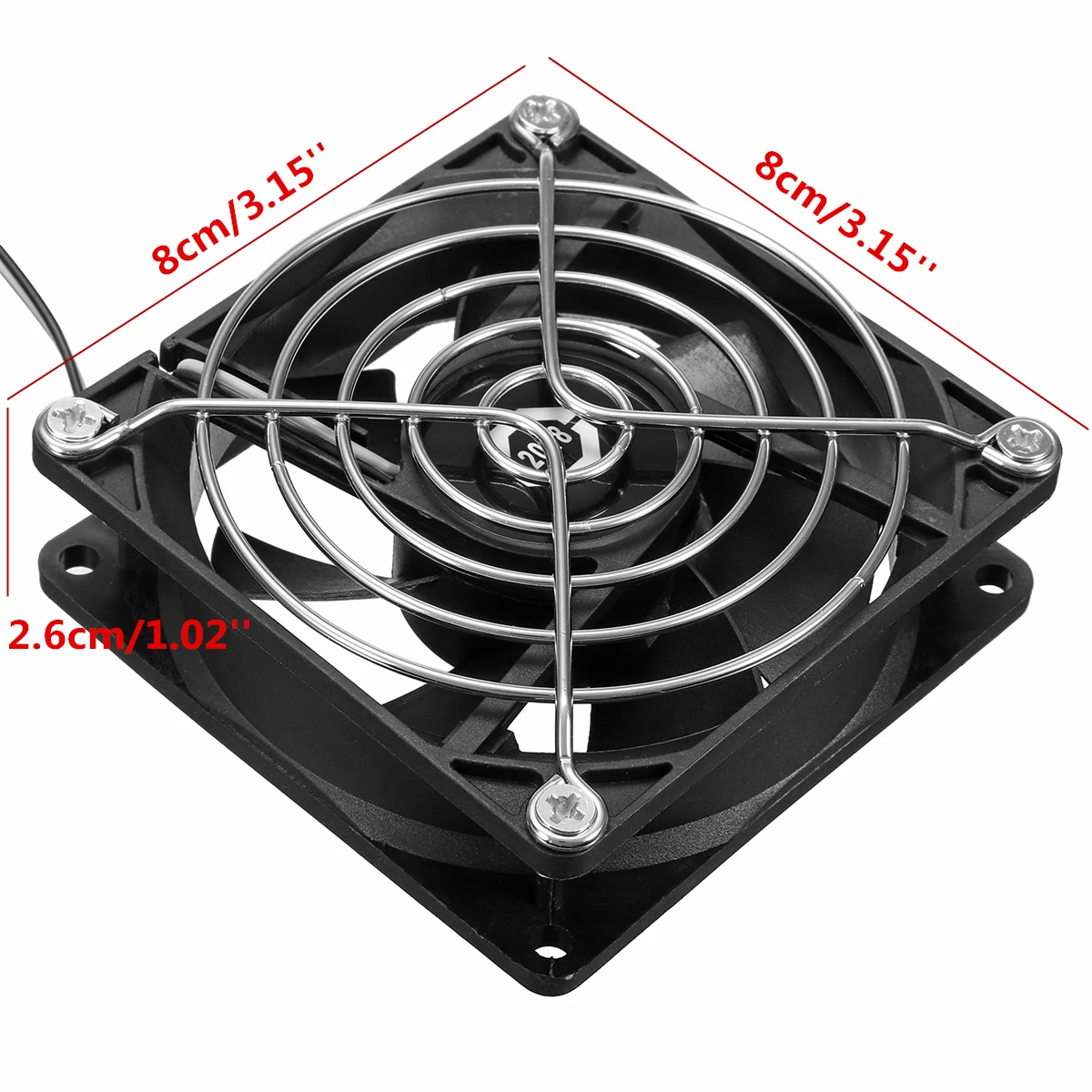 5 V 80mm مروحة كمبيوتر المحمولة USB برودة صغيرة PC CPU تبريد مكونات الكمبيوتر التبريد اكسسوارات الأسود منخفضة الضوضاء