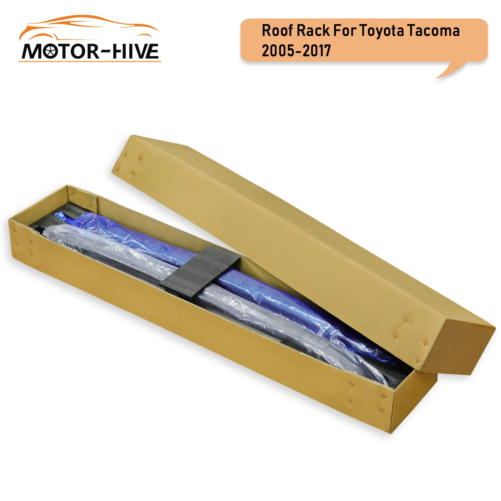 Багажная рейка на крышу для Toyota Tacoma 2005 2019 Алюминиевая багажная черного цвета в