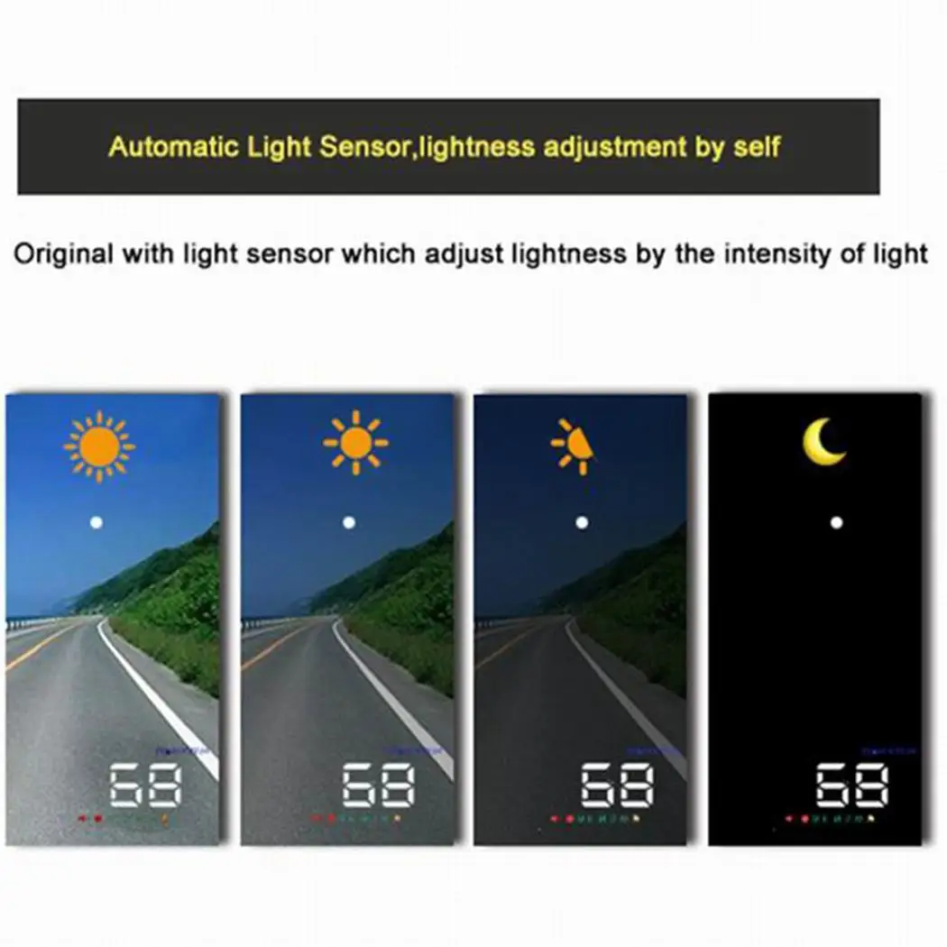  35 Zoll GPS HUD Auto Head Up Display Auto Windschutzscheibe Projektor Auf-Board Computer hud Displa