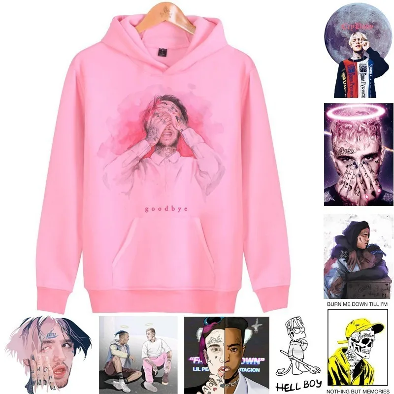 Cena Rip lil peep bluzy Lover zimowe bluzy Pullover Harajuku casual dla mężczyzn kobiet z długim rękawem Cry Baby Fashion męska bluza z kapturem kobieta