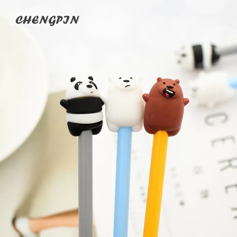 

1Pc Kawaii Cartoon Animal Panda Cute Polar Bear Gel Pen Writing Signing Pen Student Stationery School Office Supply Gift