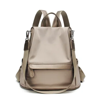 

Backpack Women Summer Korean Version Of The Wild Large Capacity Oxford Cloth Soft Leather Shoulder Waterproof Ladies Backpack