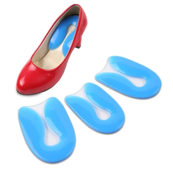 

1 Pair Silicone Gel U-Shape Heel Pad Plantar Fasciitis Heel Protector Heel Cushion Pad Shoe Inserts Insole Foot Braces & Support