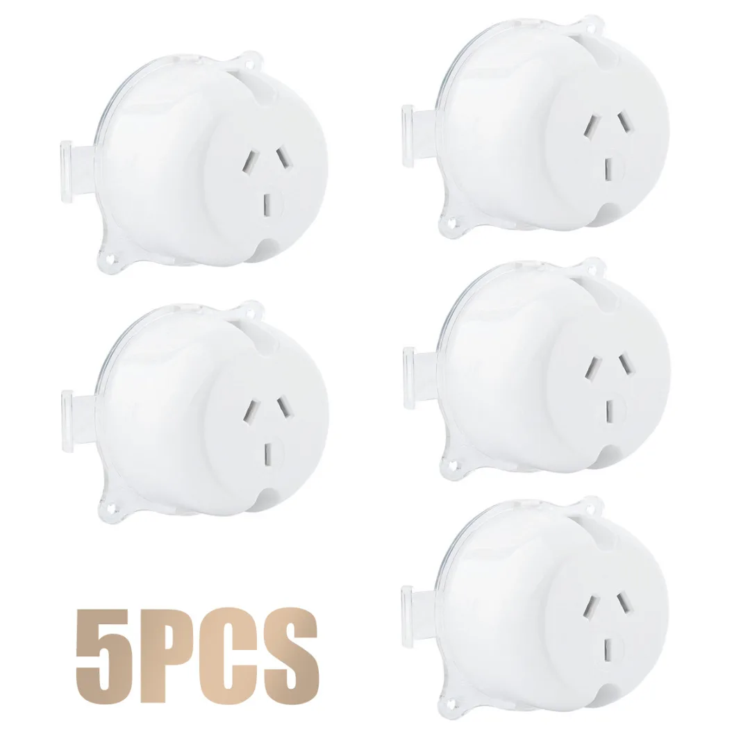5pcs 10 Amp Surface Sockets Plug Base Electrical Outlets Fan Base