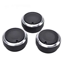 SPEEDWOW серебристо-черные, 3 шт./лот, ручки переключения, подходят для кондиционера, ручка крышки, переключатель контроля тепла для TOYOTA Vios 2002-2006 Yaris