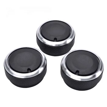 

SPEEDWOW Silver Black 3pcs/lot Switch Knobs Fit Air Conditioning Knob Cover Heat Control Switch For TOYOTA Vios 2002-2006 Yaris