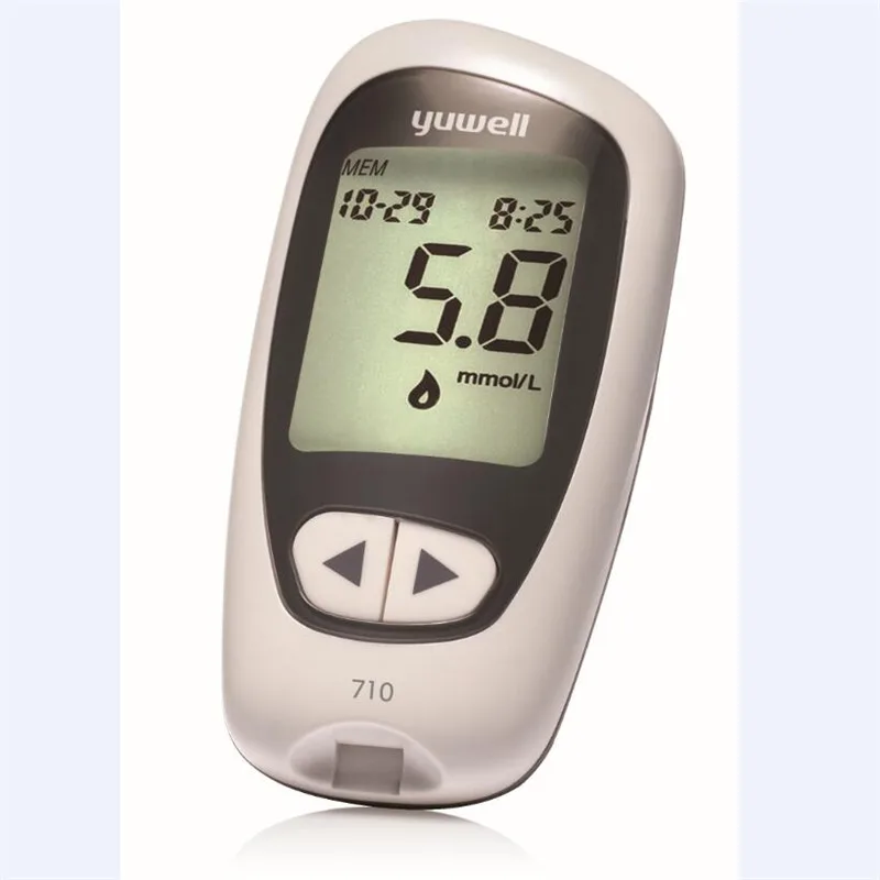 Измеритель уровня глюкозы в крови Yuwell 710, медицинский глюкометр для измерения уровня сахара в крови, прибор для диагностики диабета Измеритель уровня глюкозы в крови Yuwell 710, медицинский глюкометр для измерения уровня сахара в крови, прибор для диагностики диабета