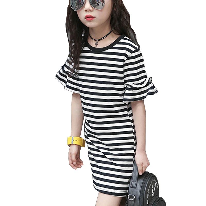 big ruffle sleeve dress