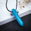 Naruto-collier pendentif tsunami Uzumaki, accessoire de Costume, pendentif en métal, en métal, blanc, vert et bleu ► Photo 3/5