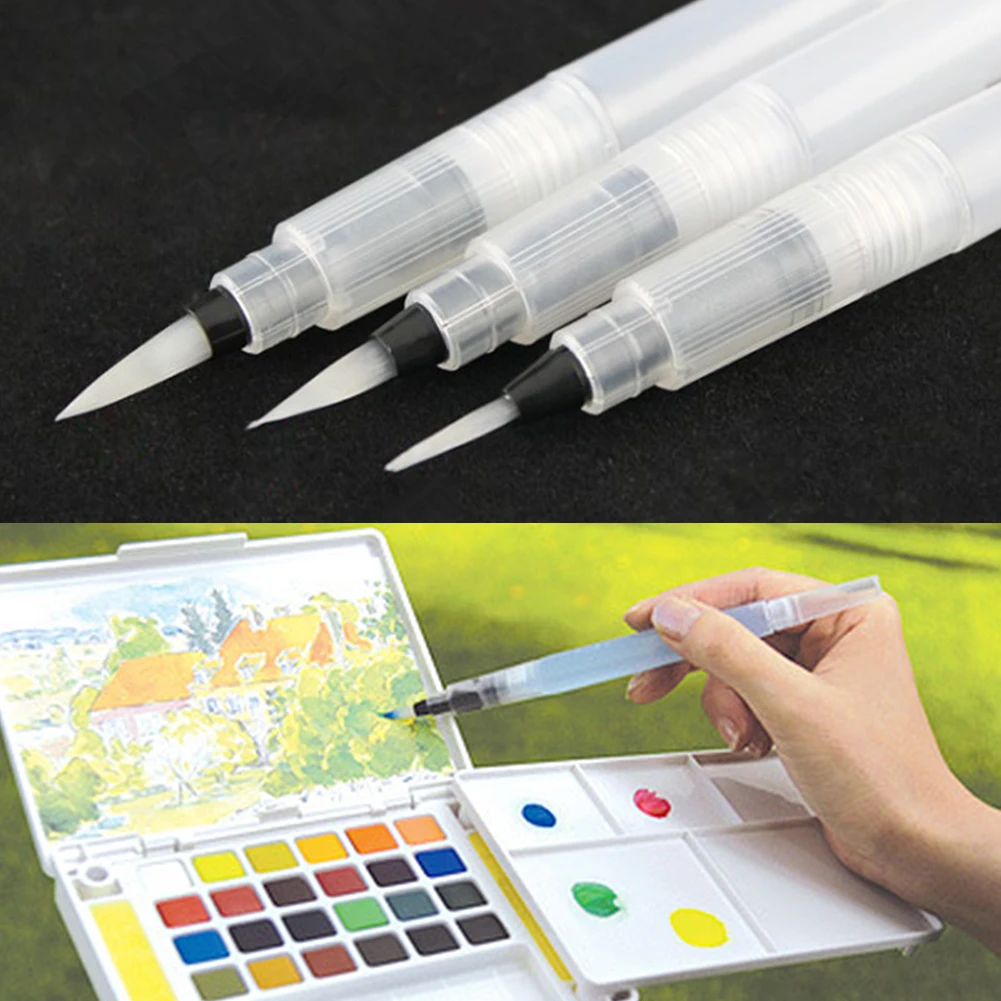 Fountain Pen Set 3pcs Water Color Pen Painting Tool Watercolor Dedicated Fountain Pen Set 3pcs Water Color Pen Painting Tool Watercolor Dedicated