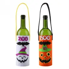 Забавный Хэллоуин крышка бутылки вина Тыква и декор Чехлы для бутилок вина идеальный Хэллоуин вечеринки