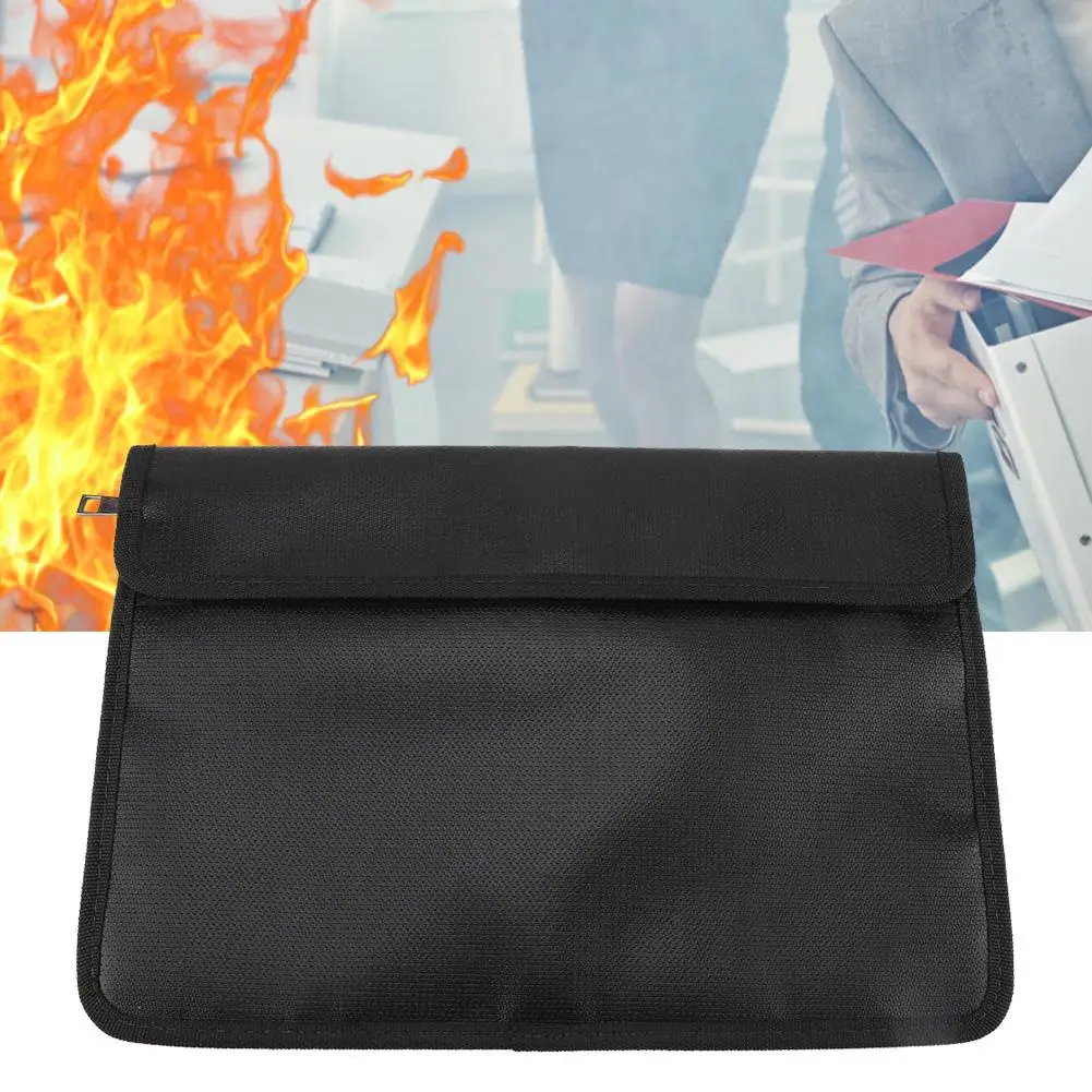

30.5*21Cm Fireproof Waterproof Wallet File Bag High Temperature Resistant Briefcase Bill Bag File Bag