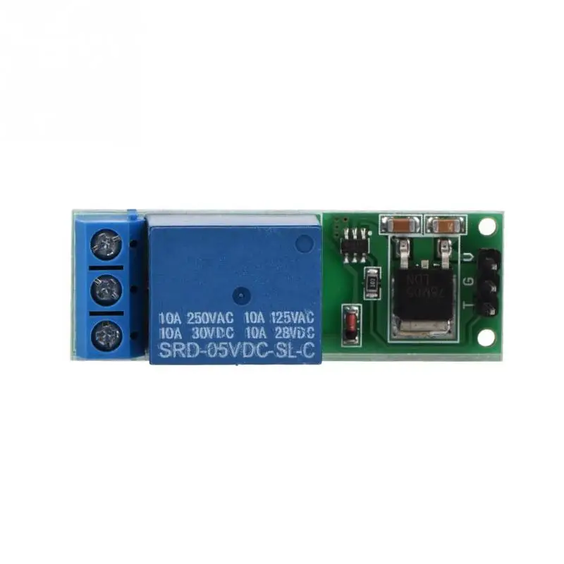 

Mini 6-24V Flip-Flop Latch Relay Module Bistable Self-locking Switch Low Pulse Trigger Board