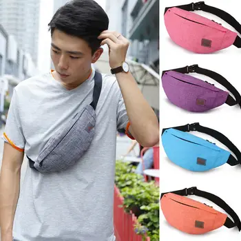 

Adjustable Fanny Pack For Women Men Unisex Waist Bag Zipper Up Nylon Bum Belt Bag Purse Small Purse Sport Pouch Fashion