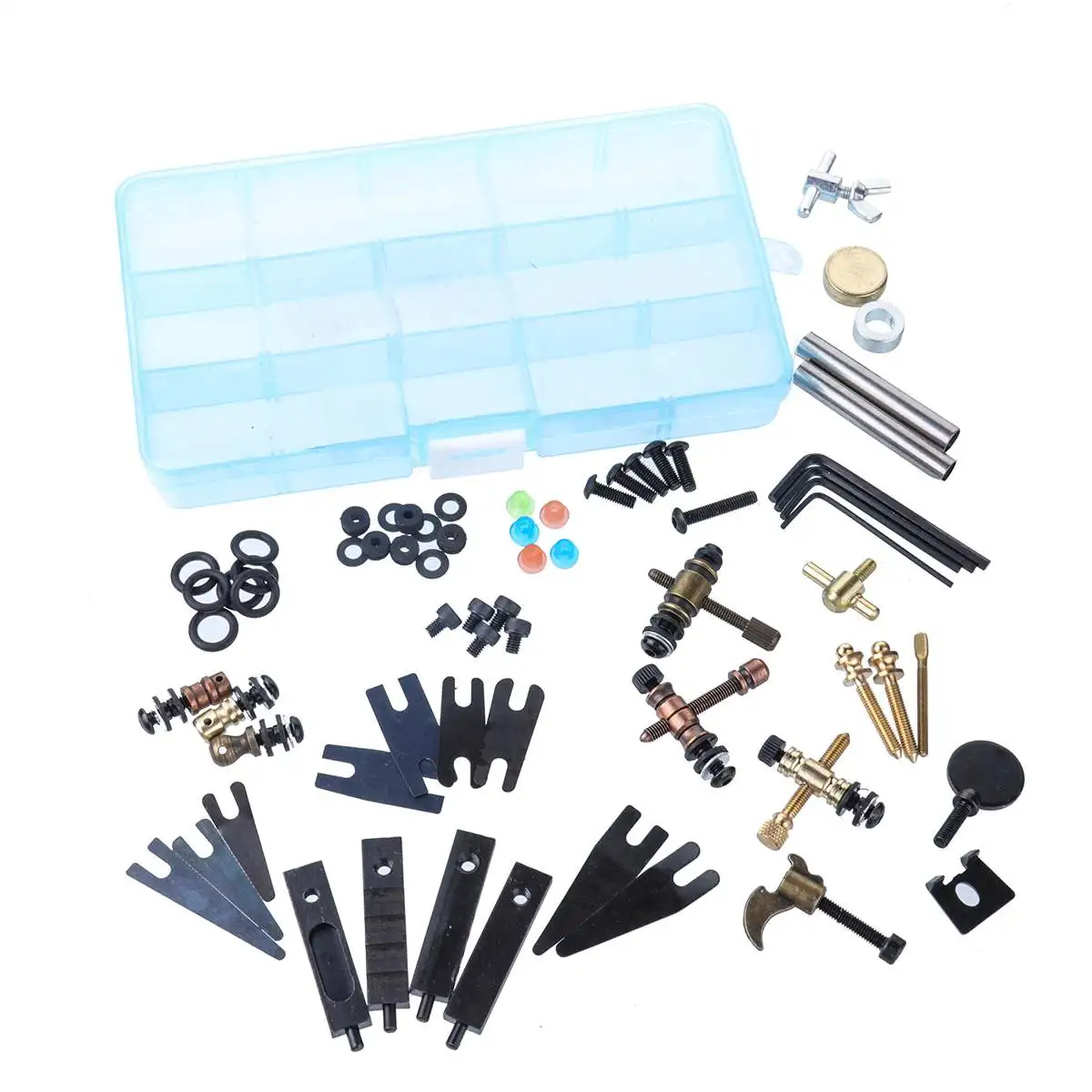 

Tattoo Accessories Parts Screws Kit Tattoo Guns Machine Repair Tools Maintenance Supplies Tools Set Assortment Storage Box