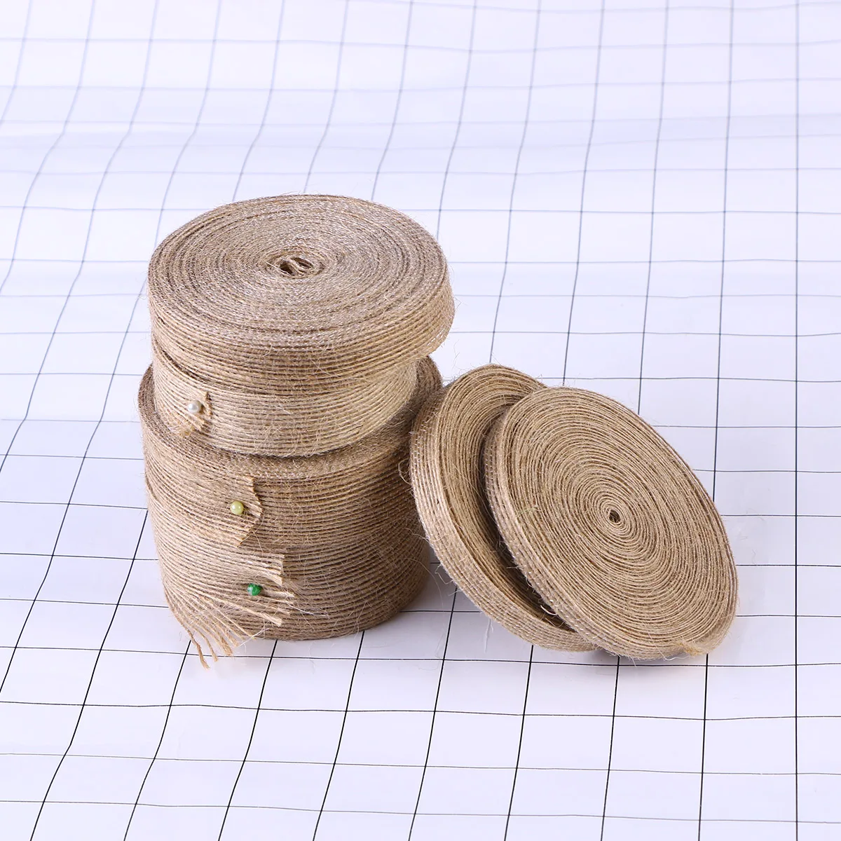 2PCS Natural Jute Hemp Rope Weaving bing Home DIY Craft Fishing Line