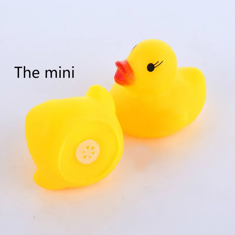 

AC0200015 40Pcs/lot Keeping the glue play bath swimming duck a pinch will sound puzzle duck baby shower water toy
