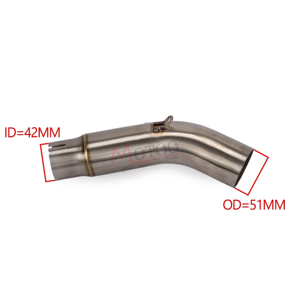 Motorcycle Exhaust System Slip On Middle Pipe Link Muffler For Suzuki GSXR600 GSXR750 GSXR-R 600 750 2011- Slip-On