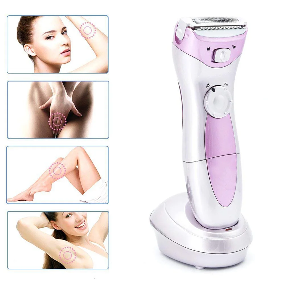 

Women Electric Shaver Rechargeable Epilator Battery Power Facial Hair Razor For Legs Multifunctional Wireless Waterproof #30