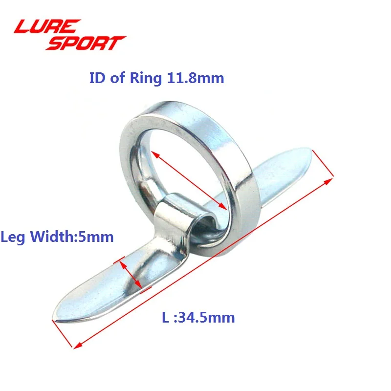 LURESPORT 6 шт. стальное кольцо избегая потери петли Удочка строительный компонент ремонт удочки DIY аксессуар