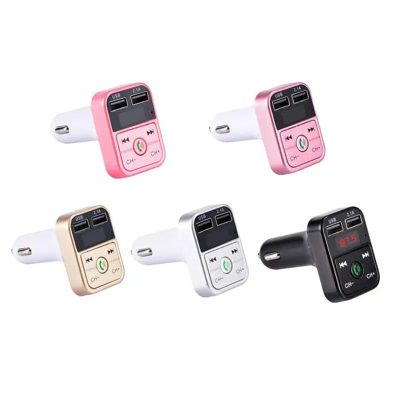 

New Car Bluetooth Charger Support MP3 Player Hands-Free FM Transmitter Wide Compatibility U Disk Car Charger High Quality